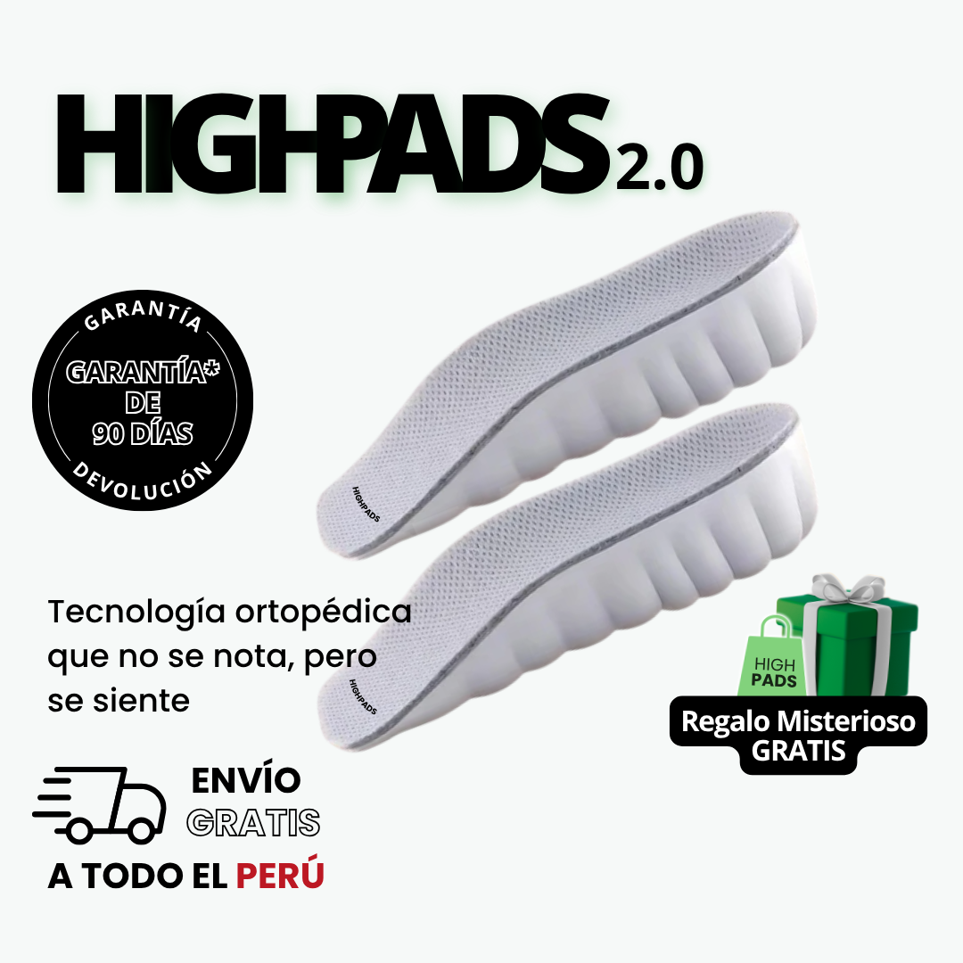 HighPads™ 2.0 - Plantillas Ortopédicas de Altura